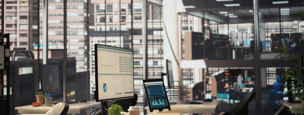 Modern office workspace